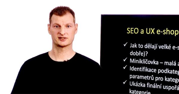 Online kurz SEO a UX pro kategorie e-shopu